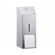 Manual wall-mounted soap dispenser Merida 800 ml, grey and silver tones