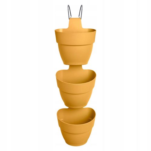  Elho flowerpot 21 cm x 17 x 77 cm, plastic, yellow and gold tones