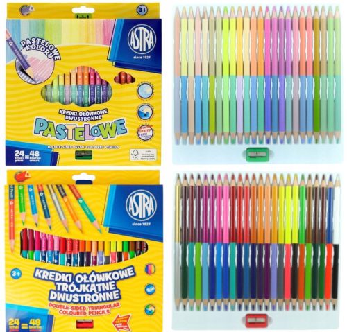  Astra colored pencils 24 pcs. + Astra colored pencils 24 pcs.