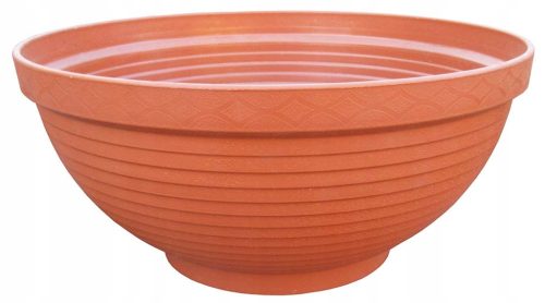  Prosperplast flowerpot, 65 cm x 65 x 24 cm, diameter 65 cm, plastic in brown and beige tones