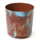  Lamela flowerpot 25 cm x 25 x 27 cm, plastic in shades of blue, orange, multi-coloured