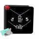  SILVER JEWELRY SET WITH A CAT CATS ORIGAMI 925 as a gift