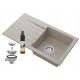 Single bowl Granitan MELGAR granite sink in beige tones