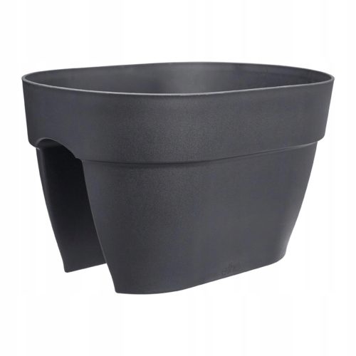  Elho flowerpot 39 cm x 26 x 22 cm, graphite-colored plastic