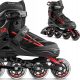  Patins à roues alignées Movino Cruzer B2, tailles 34-37, noir et rouge