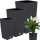  Deco4Home Flowerpot 22.5 cm x 22.5 x 42 cm Plastic Anthracite + 2 more products