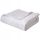 SOFT BLANKET PLUG SLEEVE FOR A Bedspread by Spod Igly i Nitki, Velvet, 260 cm x 240 cm, white