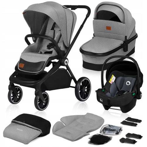  Lionelo Mika Grey Stone 3in1 Kinderwagen