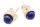  Beautiful silver earrings-stud-lapis lazuli 0.4cm