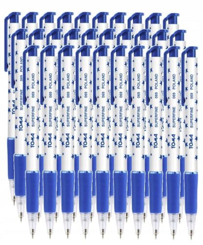  Blue Toma retractable ballpoint pen