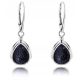  SILVER DELICATE HANGING EARRINGS WITH CAIRO NIGHT