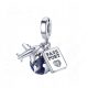  MD charms beads PLANE travel trip plane S. 925