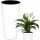  Deco4Home flowerpot 25 cm x 25 x 48 cm, white plastic