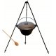  Hungarian cast iron cauldron 8l tripod lid