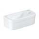 Grohe Euro Ceramic semi-circular countertop washbasin