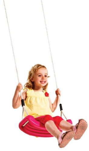 Plastic swing with height adjustment. STRONG