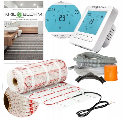  KRIL&BLOHM heating mat set 2.5m2 Blauw T3