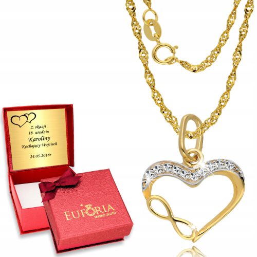  Gold Chain Infinity Celebrity Heart