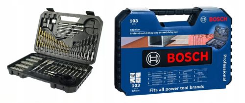  Bosch 2608594070 drill and bit set 103-piece