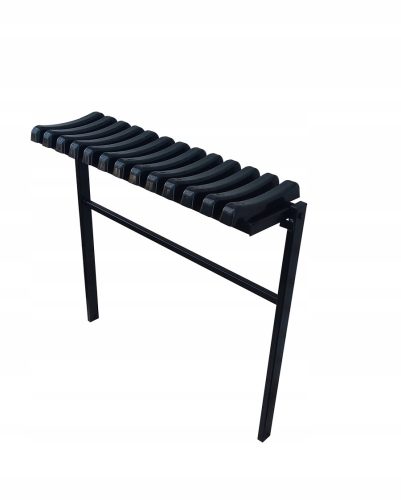 Bench without backrest, metal, 82 x 4 cm