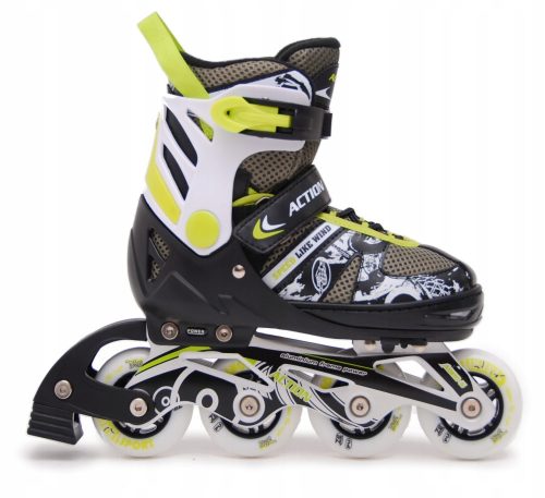  PATINS RÉGLABLES ABEC7 39-42 CAOUTCHOUC