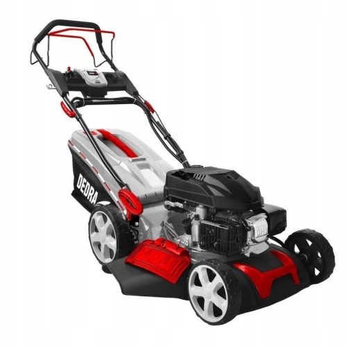  Dedra petrol lawn mower with basket, 173 cm³ capacity. Basket 60 l, cutting width 46 cm