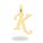  GOLD PENDANT 585 LETTER K