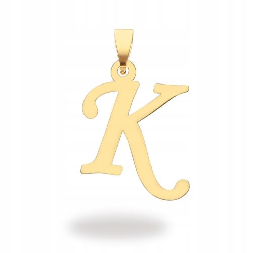  GOLD PENDANT 585 LETTER K