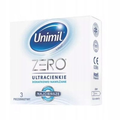  Unimil Zero latex condoms 3pcs
