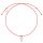  String bracelet with silver heart 925
