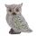  owl figure with glitter, home garden decoration