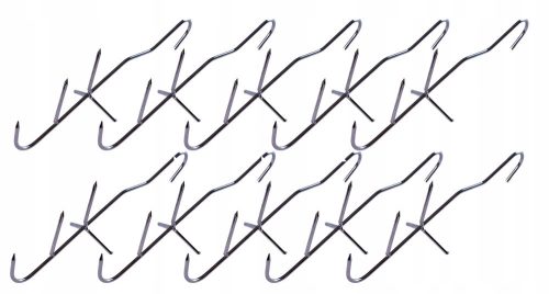 Smoking hook - AlcoMax triple smoking hook for smoking fish, 3 mm, 19 cm
