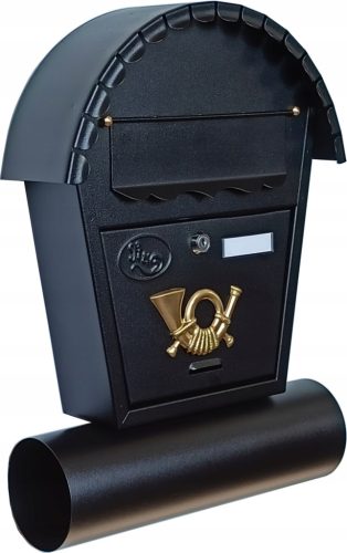 Mailbox - Euro mailbox, with R&D magazine, black