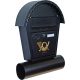 Mailbox - Euro mailbox, with R&D magazine, black