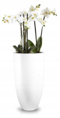 Pots and planters for outdoor and garden Polnix flowerpot 62 cm x 32 x 62 cm diameter 32 cm fiberglass white