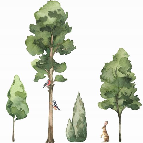 Decorative Wall Stickers Very Large XXL Wall Decals Trees, Forest 2