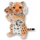  PANTHER WITH A CHILD cat PLUSH TOY sitting MASCOT