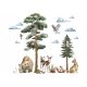 Decorative Wall Stickers Wall Stickers FOREST ANIMALS, Teddy Bears, Owls XL