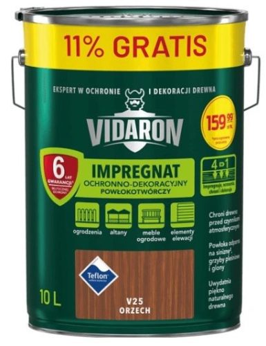 VIDARON PROTECTIVE IMPREGNATING COATING FOR WOOD MIXTURE 9L