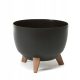 Pots and planters for outdoor and garden Flowerpot Lamela 33 cm x 33 x 23.5 cm Diameter 33 cm Plastic black