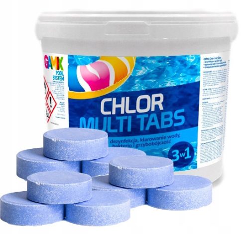 Pool chemicals Chlor Gamix tablets 5 kg 5 l