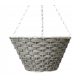  Dixiestore flowerpot, 31 cm x 31 x 16 cm, diameter 31 cm, plastic in grey and silver tones