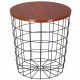  Springos Loft coffee table round 39 x 39 x 40 cm black