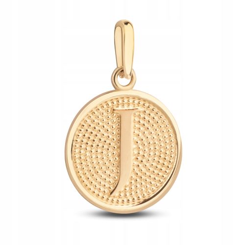  GOLDEN UNIQUE PENDANT MEDALLION LETTER J 585