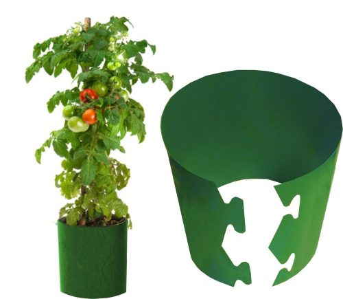  Flowerpot 22 cm x 22 x 20 cm, diameter 22 cm, plastic, green tones