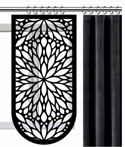 Curtains, Curtains ready Firana panel made of Ekranowy polyester 50 cm x 120