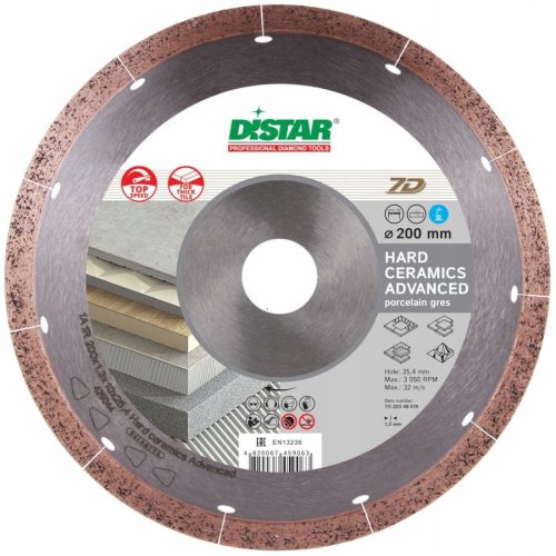 Distar Diamanttrennscheibe 11120349015 200x25,4 mm