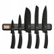 Kitchen knife sets Knife set with magnetic strip Berlinger Haus Black Rose 5-pcs.