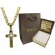  Gold Chain Cuirass 3.30 mm Full with Cross pr 585 Free Engraving