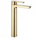 Rea Argus pedestal washbasin mixer, gold
